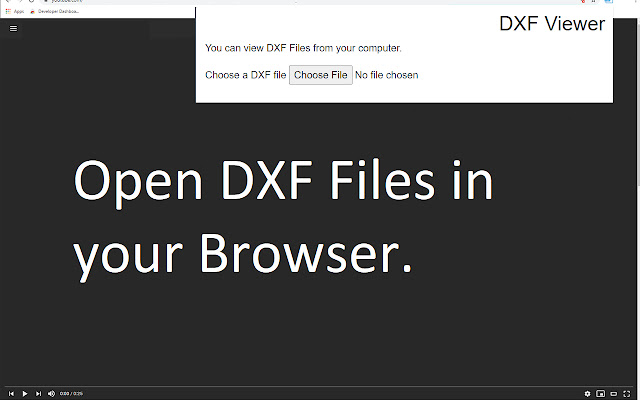 DXF Viewer  from Chrome web store to be run with OffiDocs Chromium online