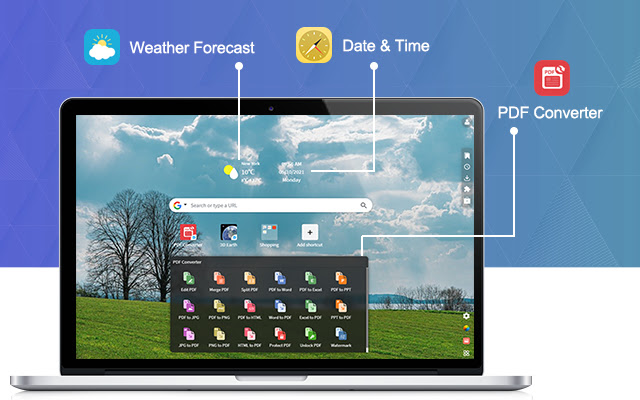 DY1 Chrome 웹 스토어의 개인화된 새 탭 페이지가 OffiDocs Chromium 온라인으로 실행됩니다.