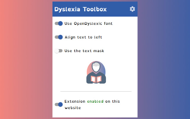 Dyslexia Toolbox  from Chrome web store to be run with OffiDocs Chromium online