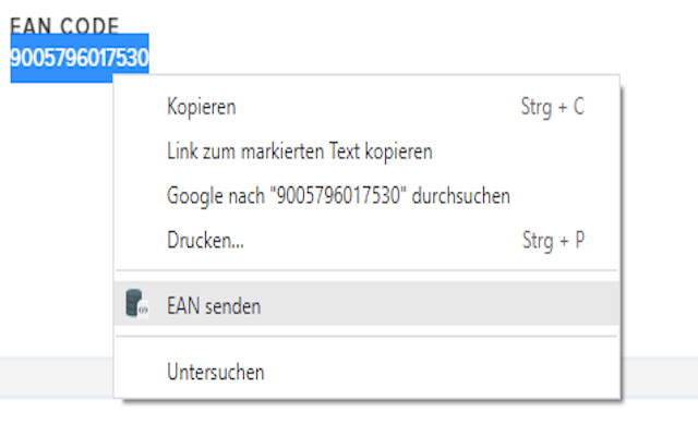 EAN  from Chrome web store to be run with OffiDocs Chromium online