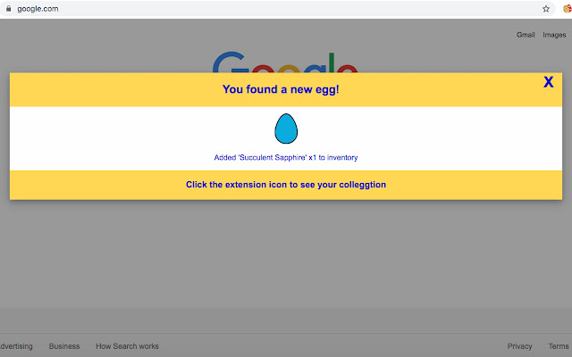 Easter Eggstension  from Chrome web store to be run with OffiDocs Chromium online