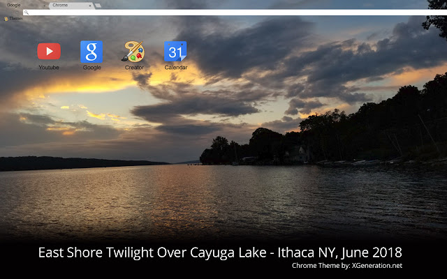 East Shore Twilight Over Cayuga Lake  from Chrome web store to be run with OffiDocs Chromium online