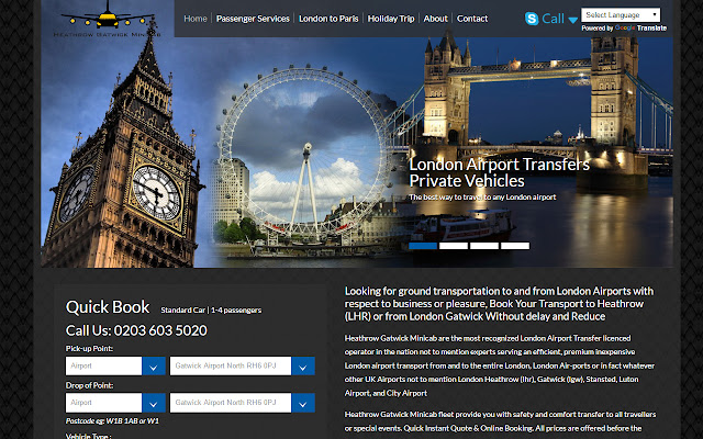 Easy Croydon  Heathrow to Gatwick Minicabs  from Chrome web store to be run with OffiDocs Chromium online
