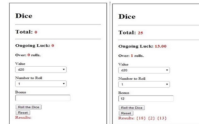 Easy Dice Roller  from Chrome web store to be run with OffiDocs Chromium online