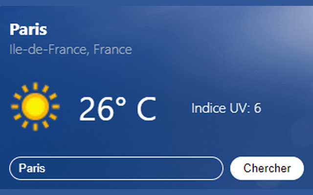 EasyMeteo  from Chrome web store to be run with OffiDocs Chromium online