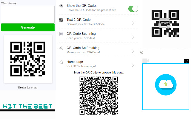 Einfacher QrCode aus dem Chrome Web Store zur Ausführung mit OffiDocs Chromium online