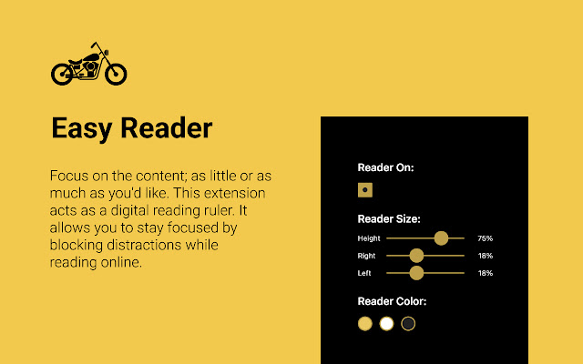 Easy Reader  from Chrome web store to be run with OffiDocs Chromium online