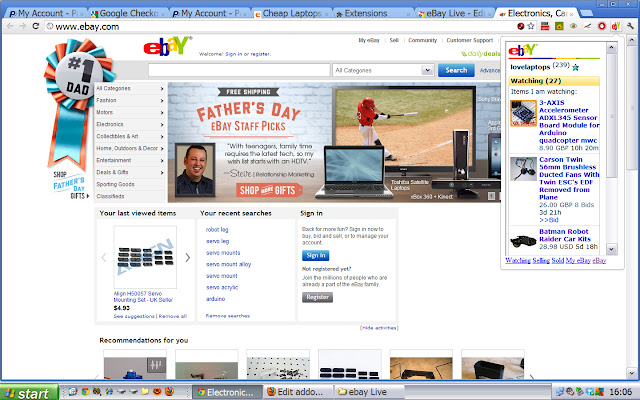 eBay Live  from Chrome web store to be run with OffiDocs Chromium online