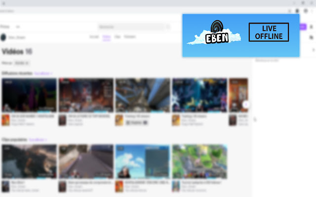 Eben Stream  from Chrome web store to be run with OffiDocs Chromium online