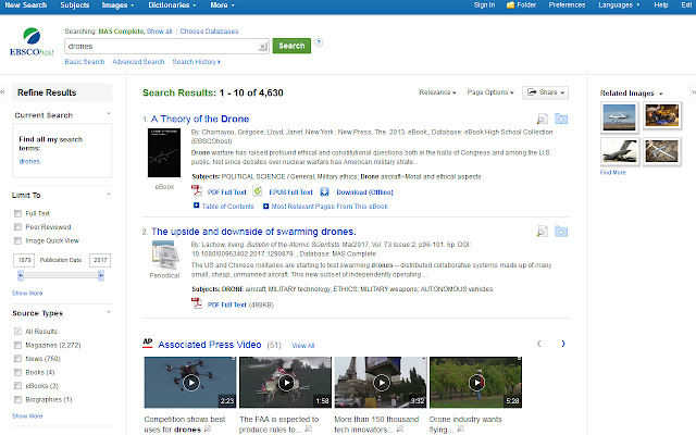 EBSCOhost  from Chrome web store to be run with OffiDocs Chromium online