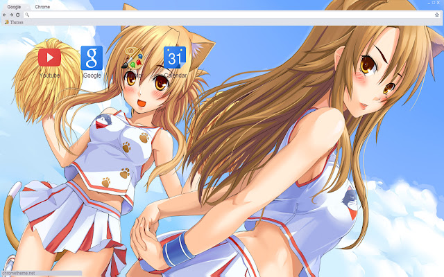 Ecchi Nyan Koi Anime theme 1366x768  from Chrome web store to be run with OffiDocs Chromium online