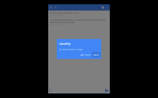 Echoes Encrypted Messenger  from Chrome web store to be run with OffiDocs Chromium online