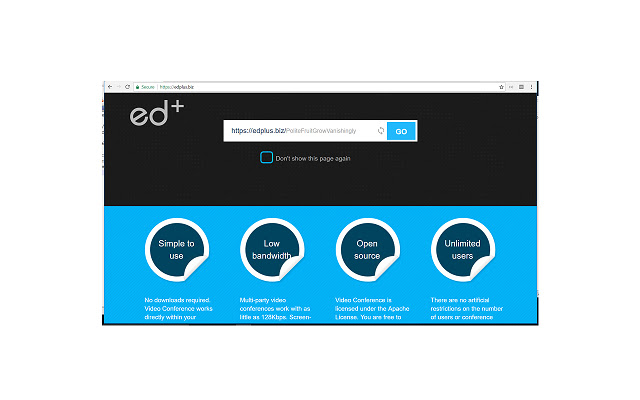 ed+ screen sharing  from Chrome web store to be run with OffiDocs Chromium online