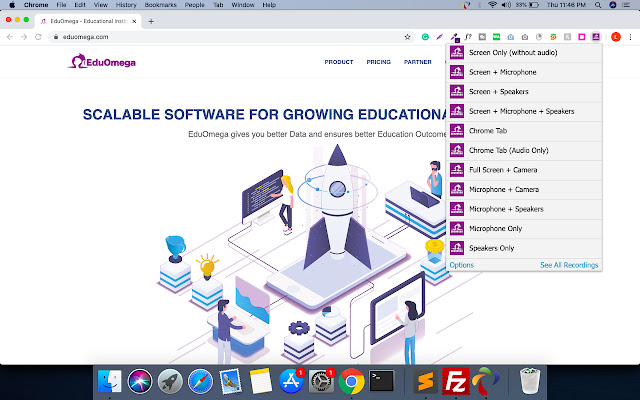 EduOmega Screen Recorder  from Chrome web store to be run with OffiDocs Chromium online