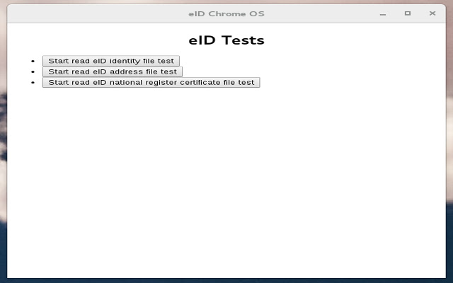 eID Chrome OS  from Chrome web store to be run with OffiDocs Chromium online