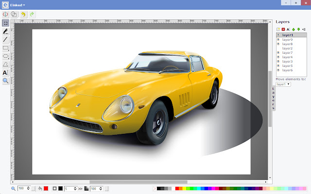 Einked Vector Graphics Editor  from Chrome web store to be run with OffiDocs Chromium online