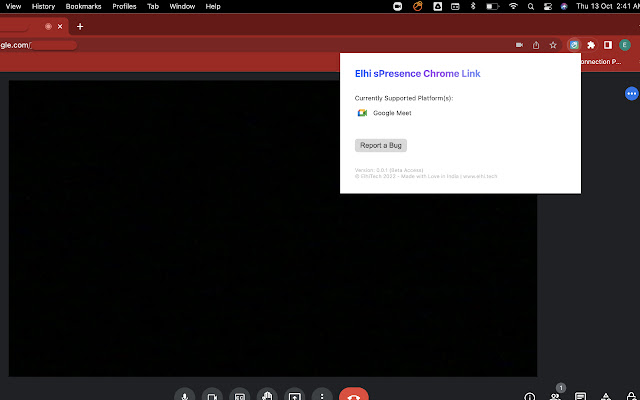 Elhi sPresence Chrome Link  from Chrome web store to be run with OffiDocs Chromium online