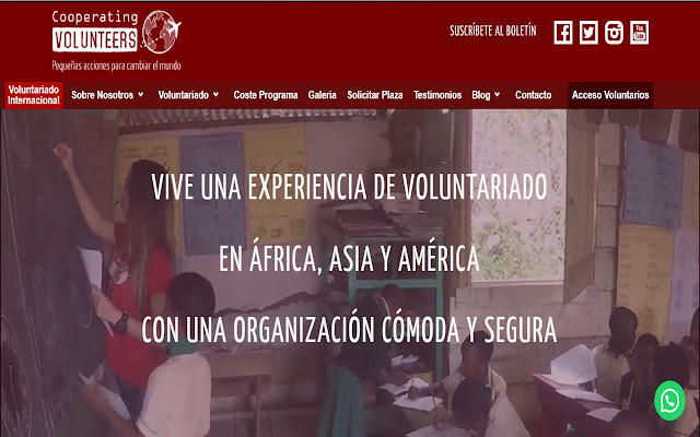 El voluntariado internacional  from Chrome web store to be run with OffiDocs Chromium online