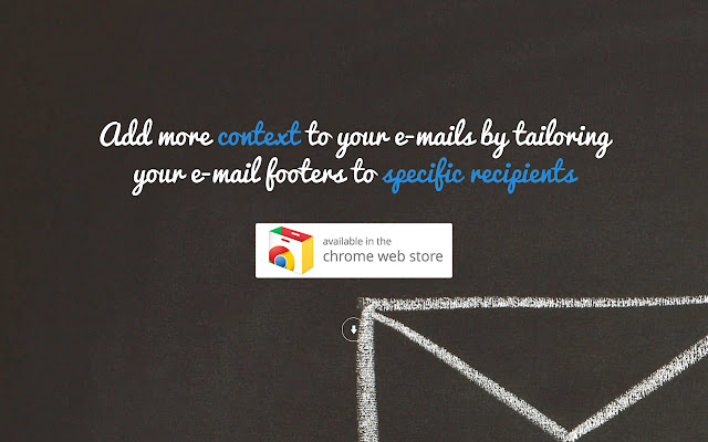 EmailFooterApp add contextual email footers  from Chrome web store to be run with OffiDocs Chromium online