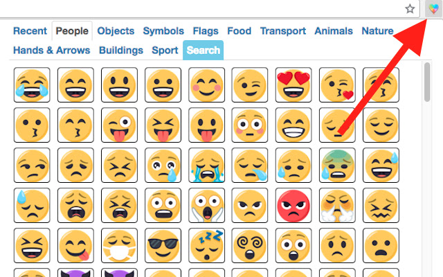 Emoji Keyboard Emojis for Chrome מחנות האינטרנט של Chrome שיופעלו עם OffiDocs Chromium באינטרנט