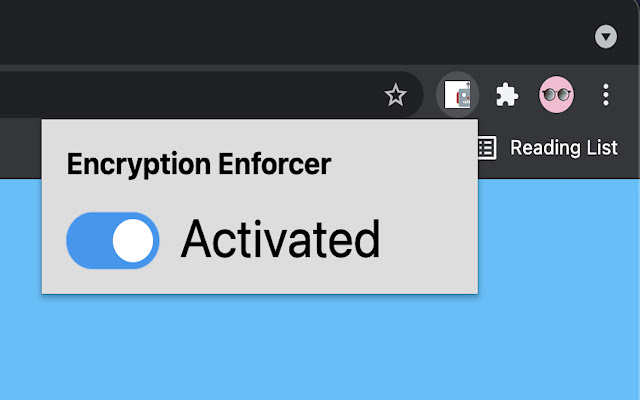 Encryption Enforcer  from Chrome web store to be run with OffiDocs Chromium online