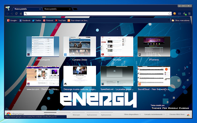 Energy 2013 de la boutique en ligne Chrome sera exécuté avec OffiDocs Chromium en ligne