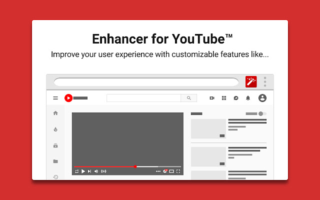 Enhancer for YouTube™  from Chrome web store to be run with OffiDocs Chromium online