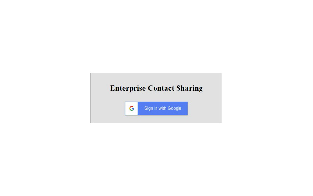 Enterprise Contact Sharing  from Chrome web store to be run with OffiDocs Chromium online