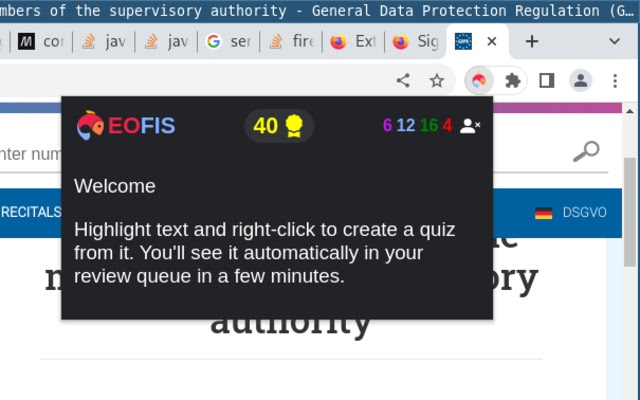 Eofis extension  from Chrome web store to be run with OffiDocs Chromium online