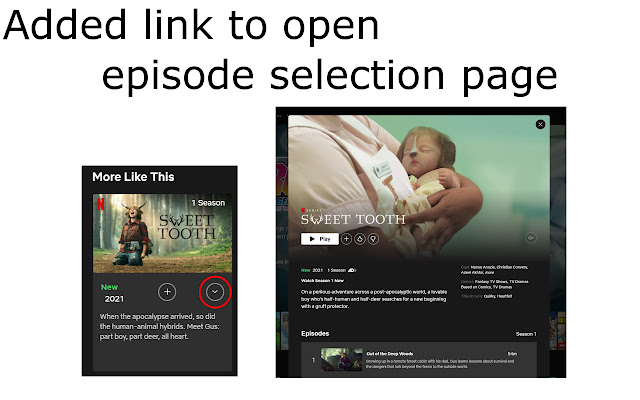 ep.list link on More Like This for Netflix  from Chrome web store to be run with OffiDocs Chromium online