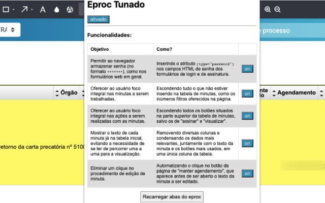 Eproc Tunado EPT  from Chrome web store to be run with OffiDocs Chromium online