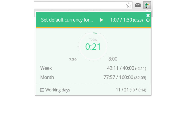 ERPAL Timetracking Statistics  from Chrome web store to be run with OffiDocs Chromium online