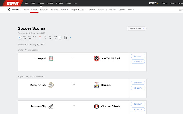 ESPN Unspoiled  from Chrome web store to be run with OffiDocs Chromium online