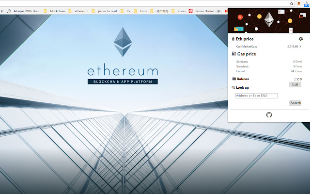 Ethereum toolkit  from Chrome web store to be run with OffiDocs Chromium online