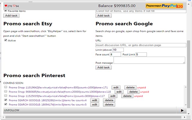 etsyHelper  from Chrome web store to be run with OffiDocs Chromium online