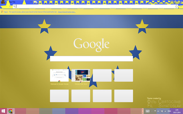 EuroUkraine Theme  from Chrome web store to be run with OffiDocs Chromium online