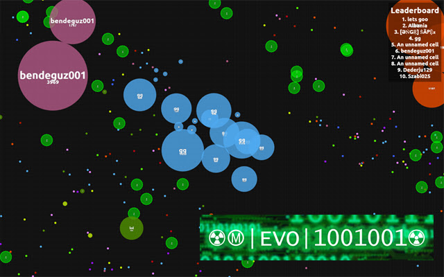 evo1001001 Agar.io  from Chrome web store to be run with OffiDocs Chromium online