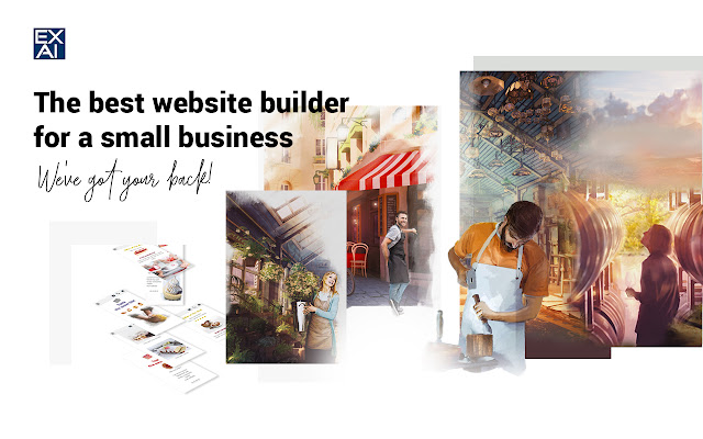 EXAI Best Website Builder for Small Business  from Chrome web store to be run with OffiDocs Chromium online