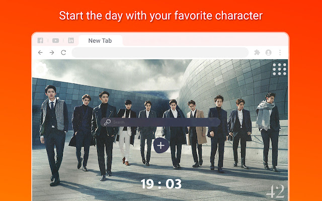 EXO K Pop Wallpapers New Tab  from Chrome web store to be run with OffiDocs Chromium online