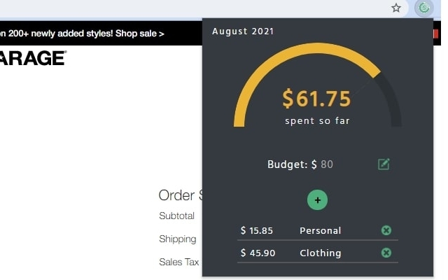 Expense tracker  from Chrome web store to be run with OffiDocs Chromium online