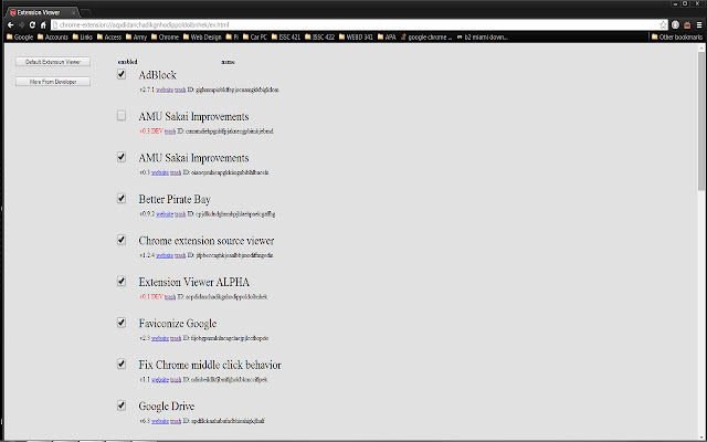 Extension Viewer ALPHA  from Chrome web store to be run with OffiDocs Chromium online