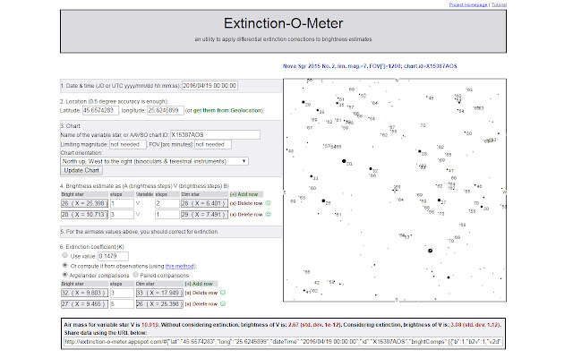 Extinction o Meter  from Chrome web store to be run with OffiDocs Chromium online