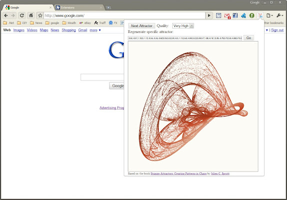 ezFractal Strange Attractors  from Chrome web store to be run with OffiDocs Chromium online