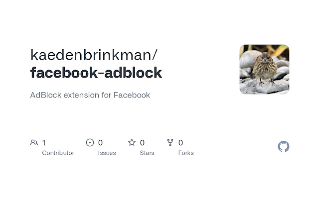 Facebook Ad Block  from Chrome web store to be run with OffiDocs Chromium online