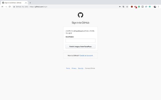 FacePass for Git  from Chrome web store to be run with OffiDocs Chromium online