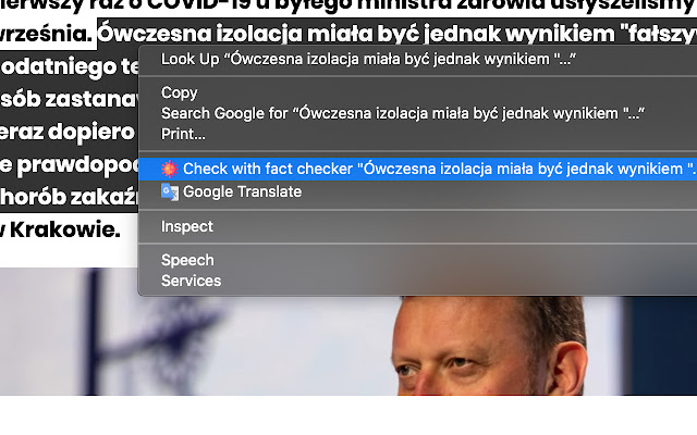 Fact Check  from Chrome web store to be run with OffiDocs Chromium online