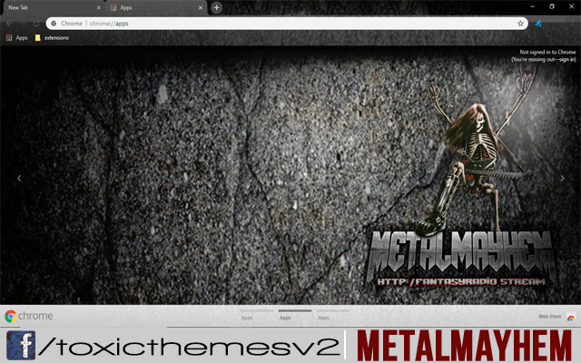 Fantasy Radio Metal Mayhem  from Chrome web store to be run with OffiDocs Chromium online