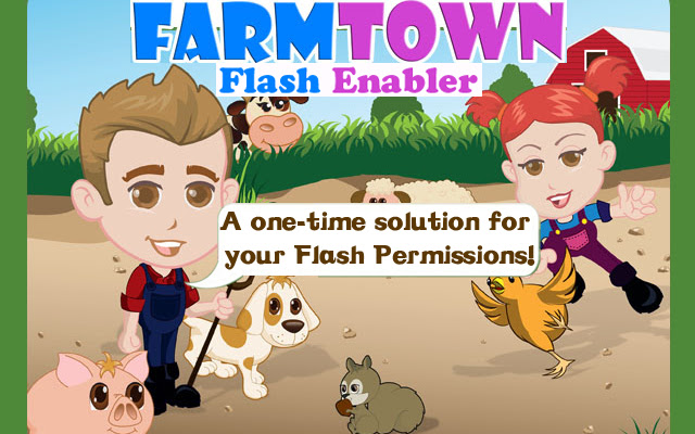 Farmtown Flash Enabler  from Chrome web store to be run with OffiDocs Chromium online