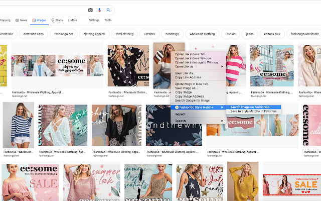 FashionGo Style Match+ de Chrome web store se ejecutará con OffiDocs Chromium en línea