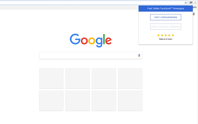 Fast Delete Messages  from Chrome web store to be run with OffiDocs Chromium online